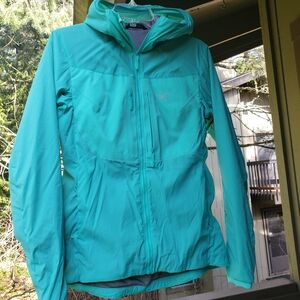 Arc'teryx Women's Proton FL hooded jacket, teal, active insulation, new, Medium